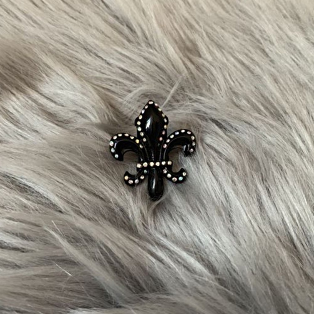 Betsey Johnson Paris' Crystal Fleur de Lis Ring